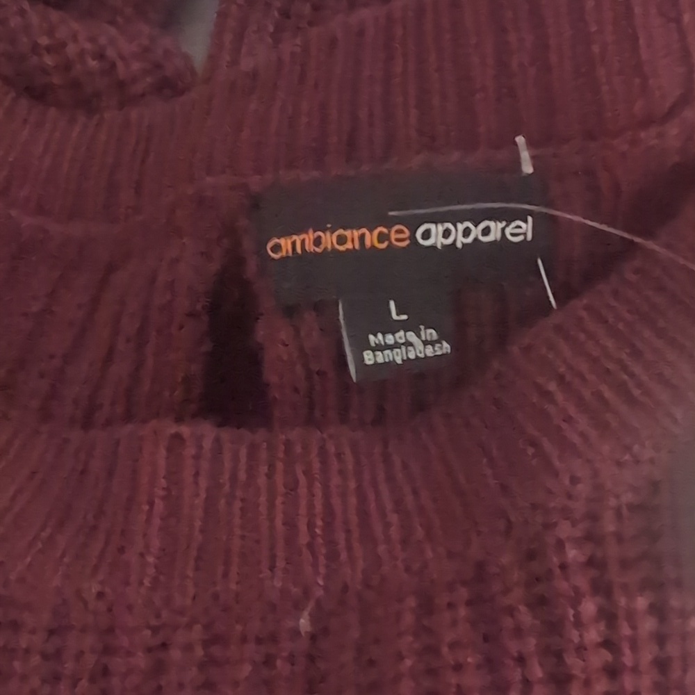Ambiance appears LACE-UP BACK SWEATER Size LARGE NEW - Picture 12 of 12